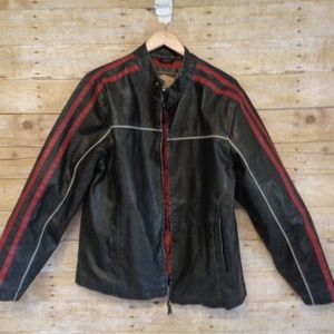 AriZona Jean  Faux Leather Vegan Motorcycle Jacket